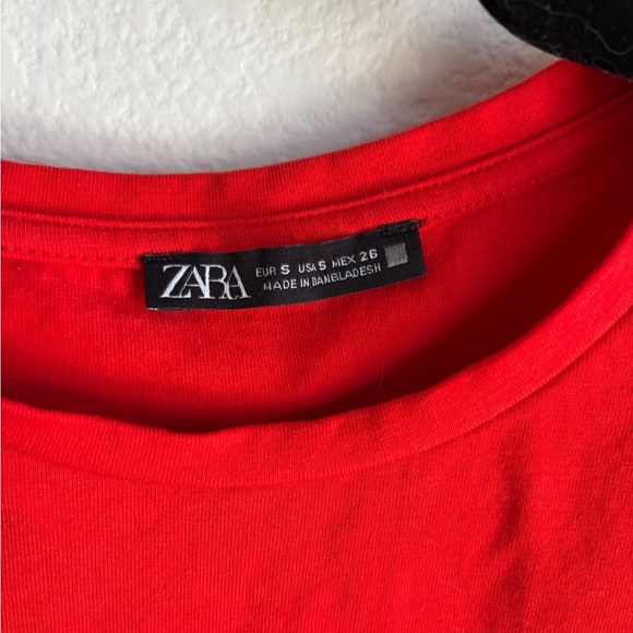 Bright Red Fitted Cropped T-Shirt in size Small! - Picture 3 of 6